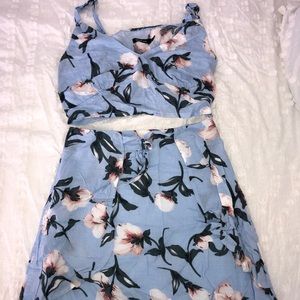 Boohoo floral skirt Co-Ord